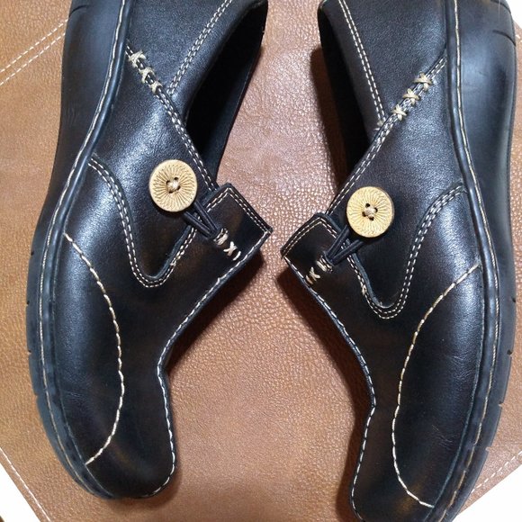 Clarks Bendables Sixty Delta slip-ons, Black - Picture 2 of 9